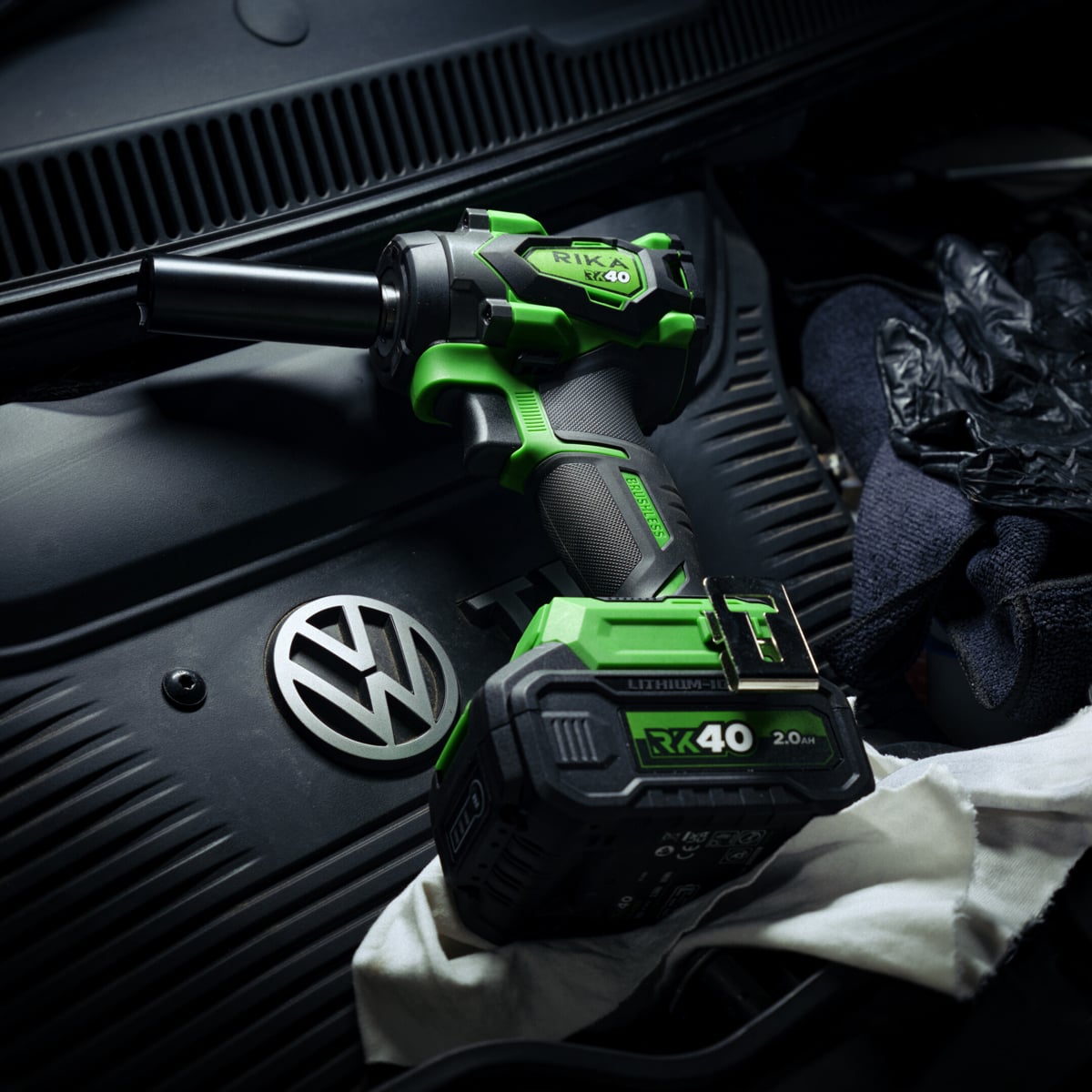 Rikä RK40 40V 1/2in Cordless Compact Impact Wrench | 480Nm Nut-Busting Torque | Friction Ring | Brushless Motor | Body Only
